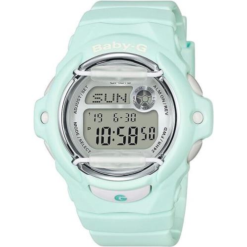 Casio BG169R-3 Baby-g Chrono Light Digital Dial Green Resin Strap