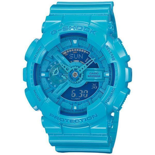 Casio G-shock Magnetic Resistant World Time Alarm Blue Color Analog GA-110B-2D