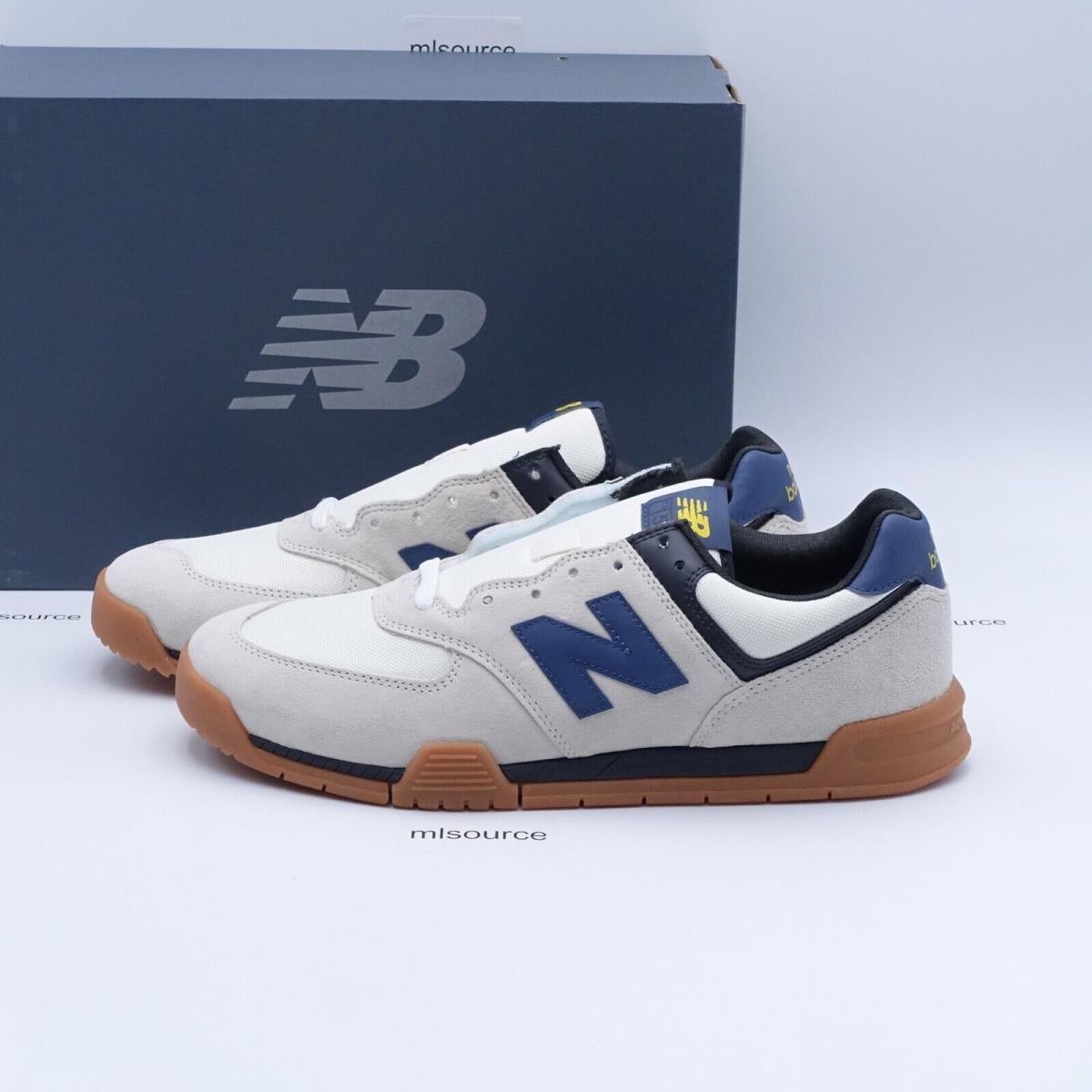 Size 11 Men`s New Balance 574 Court Sneakers CT574TWB Sea Salt/navy