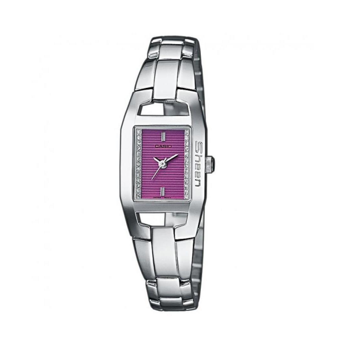 Casio Women Quartz Casual Watch Classic Dress Pink Dial Waterproof Rectangle Spo