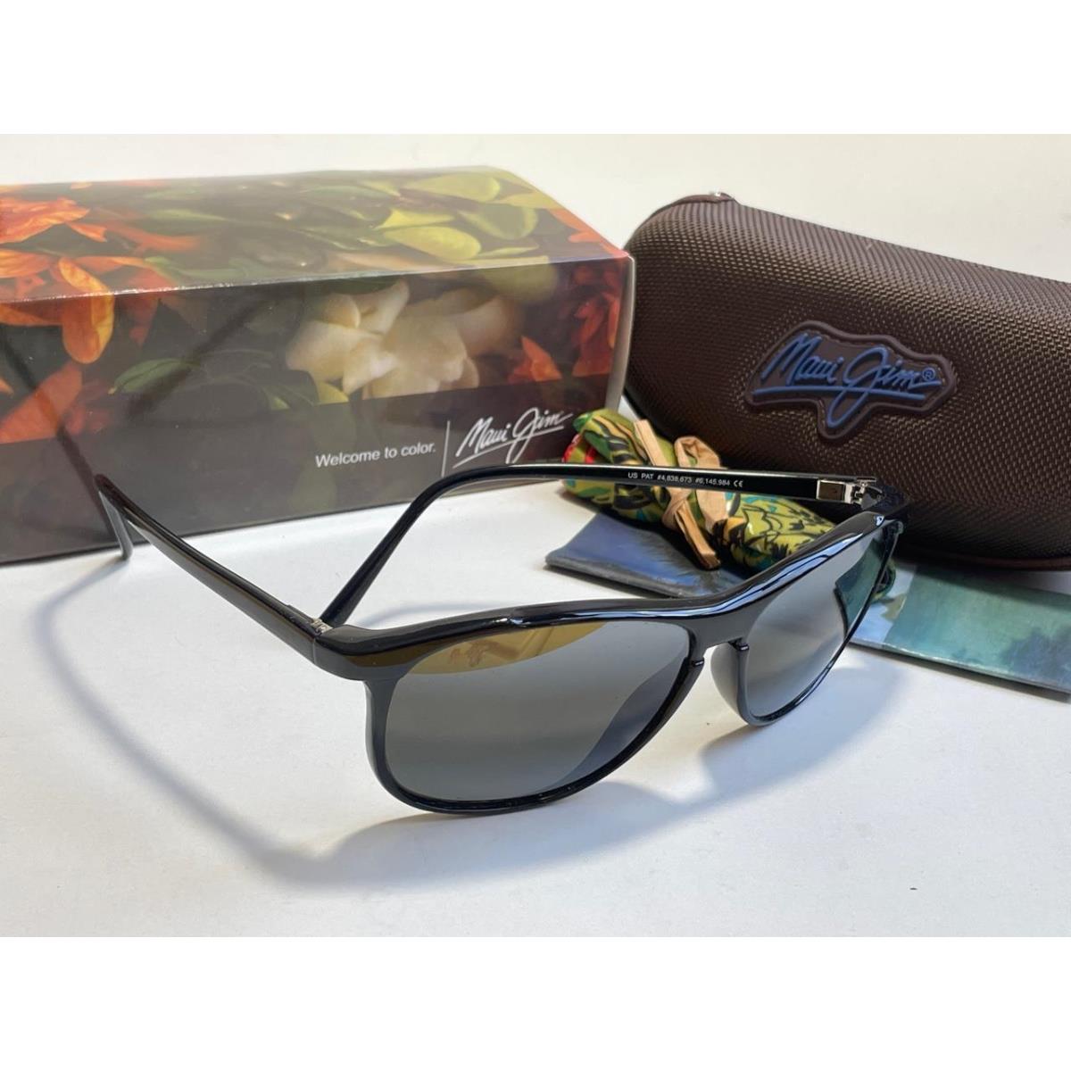 Maui Jim Voyager II Polarized Sunglasses Black/gray Glass 178-02II