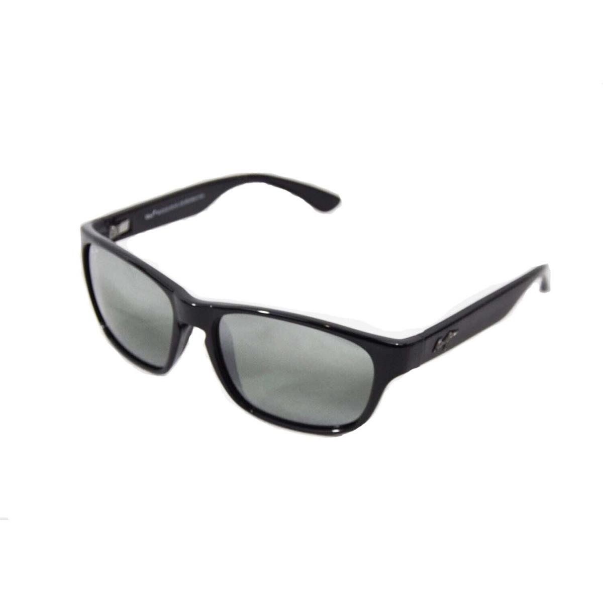 Maui Jim Maui Jim Mixed Plate 721-02 No Box Gloss Black Sunglasses