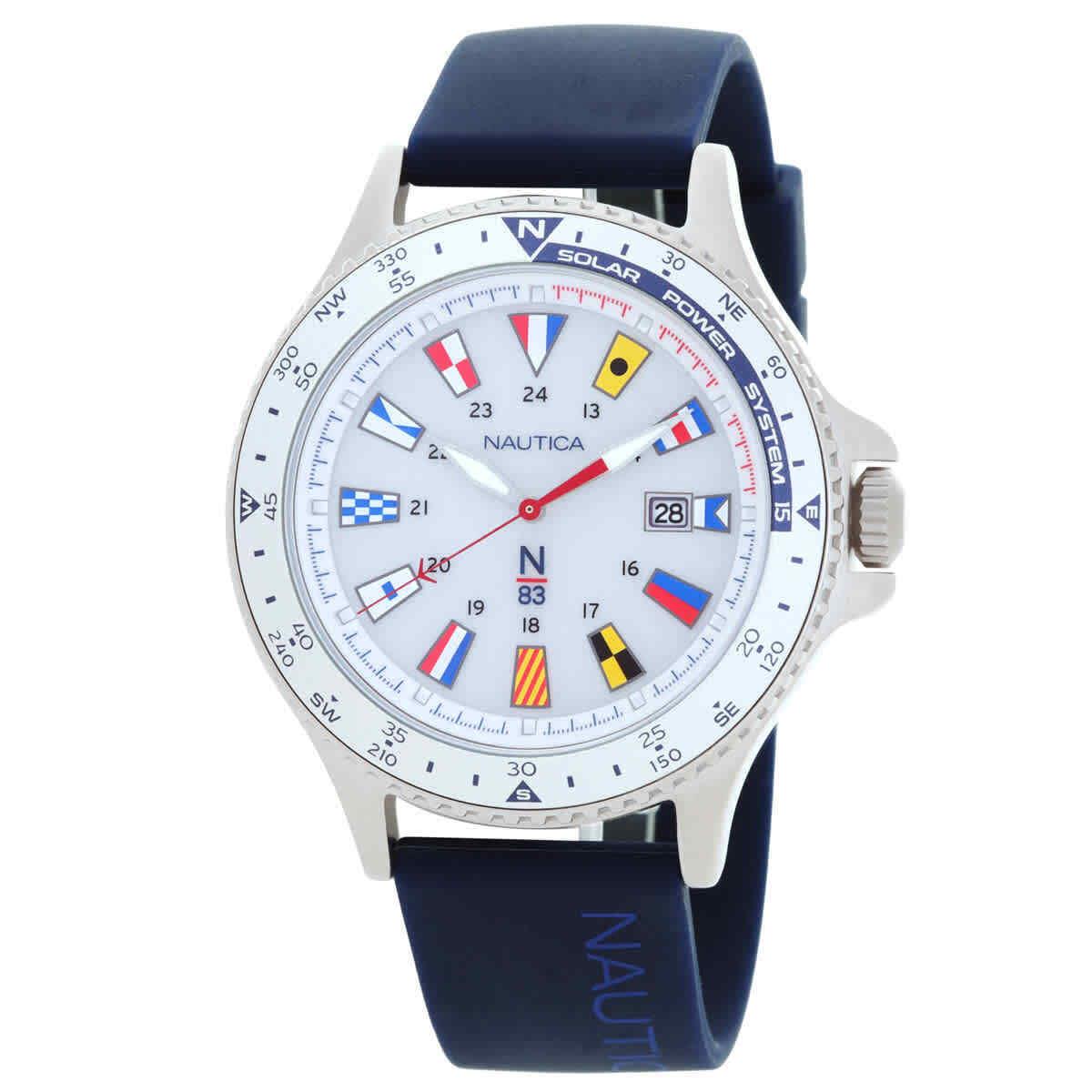 Nautica Cocoa Beach Off-white Dial Men`s Watch NAPCBA129