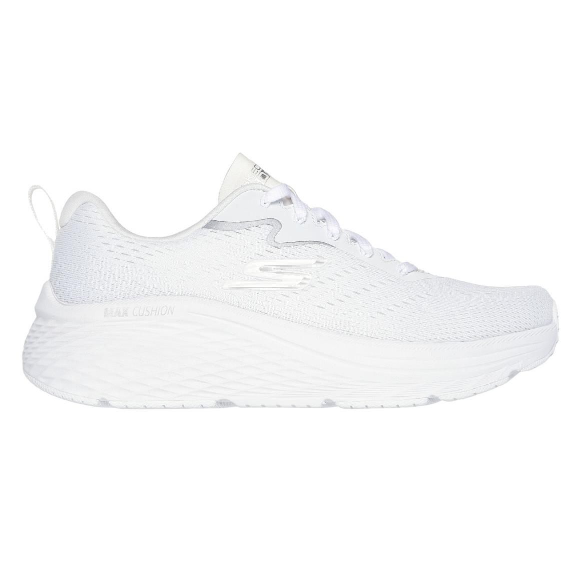 Skechers Womens Max Cushioning Elite 2.0 Levitate Athletic Sneakers White US 10M - White/Lavender