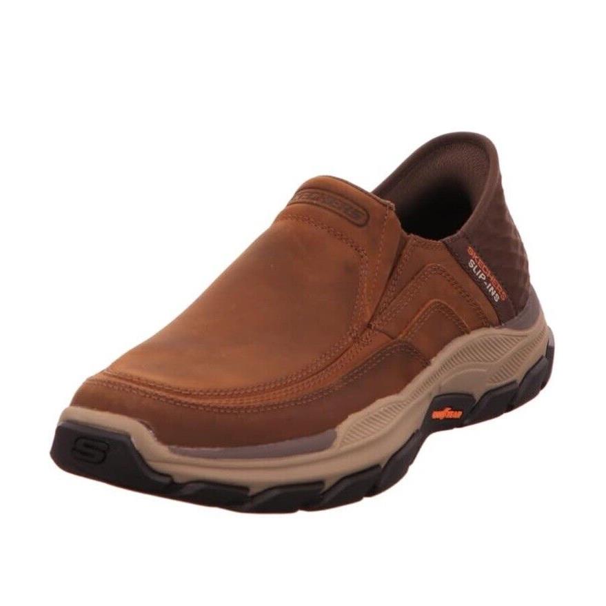 Skechers Men`s Respected-elgin Hands Free Slip-in Moccasin Brown Sz 12. N3