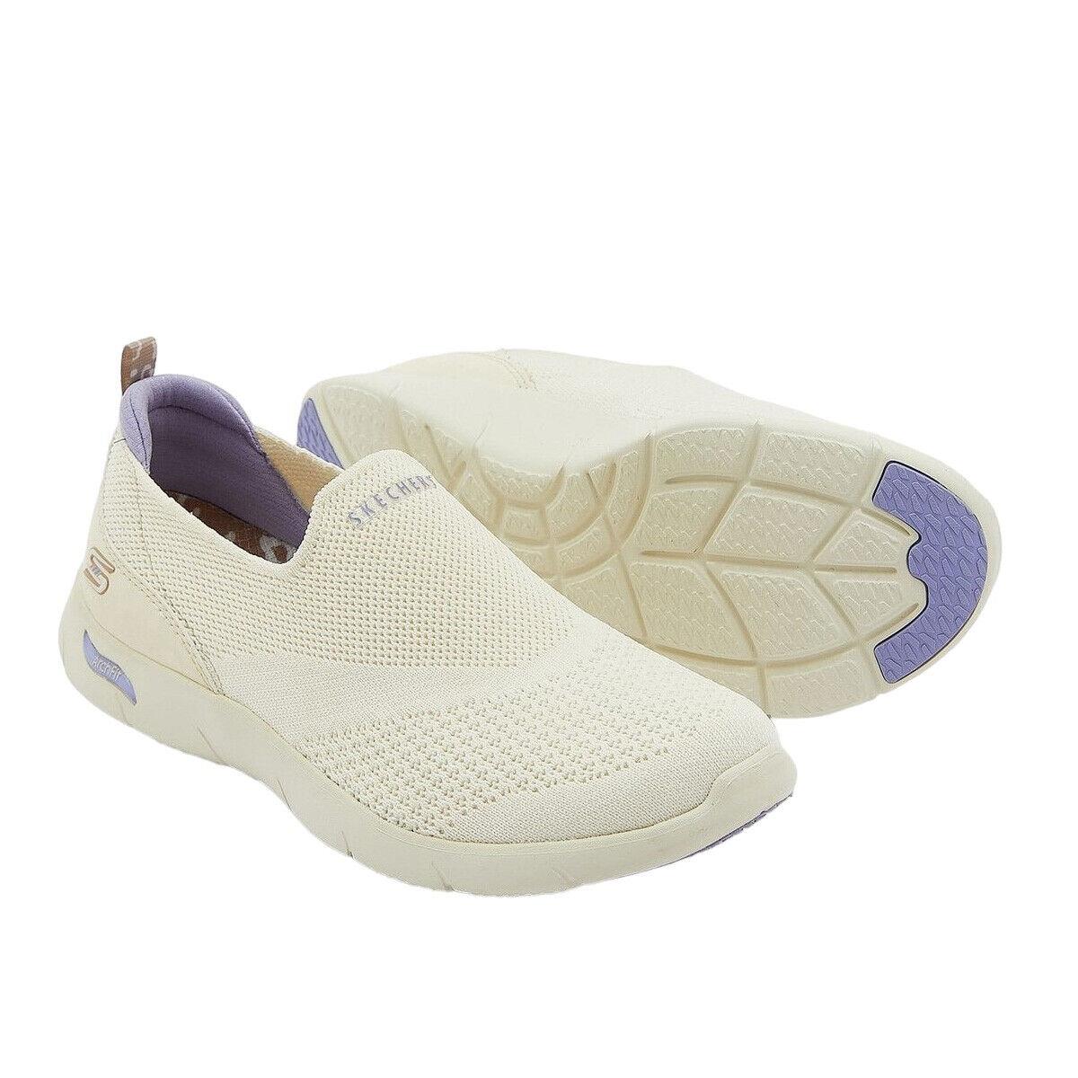 Skechers Women`s Arch Fit Refine Manor Sneaker NAT-9.5