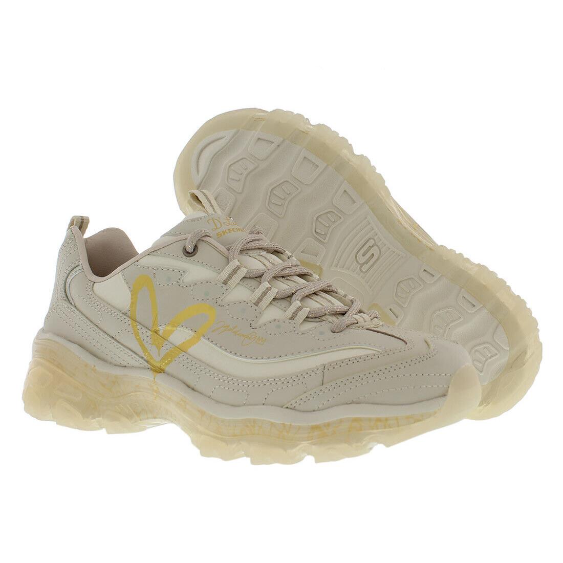 Skechers D`lites Crystal-love Keep Womens Shoes Size 9.5 Color: Natural - Natural, Main: Beige