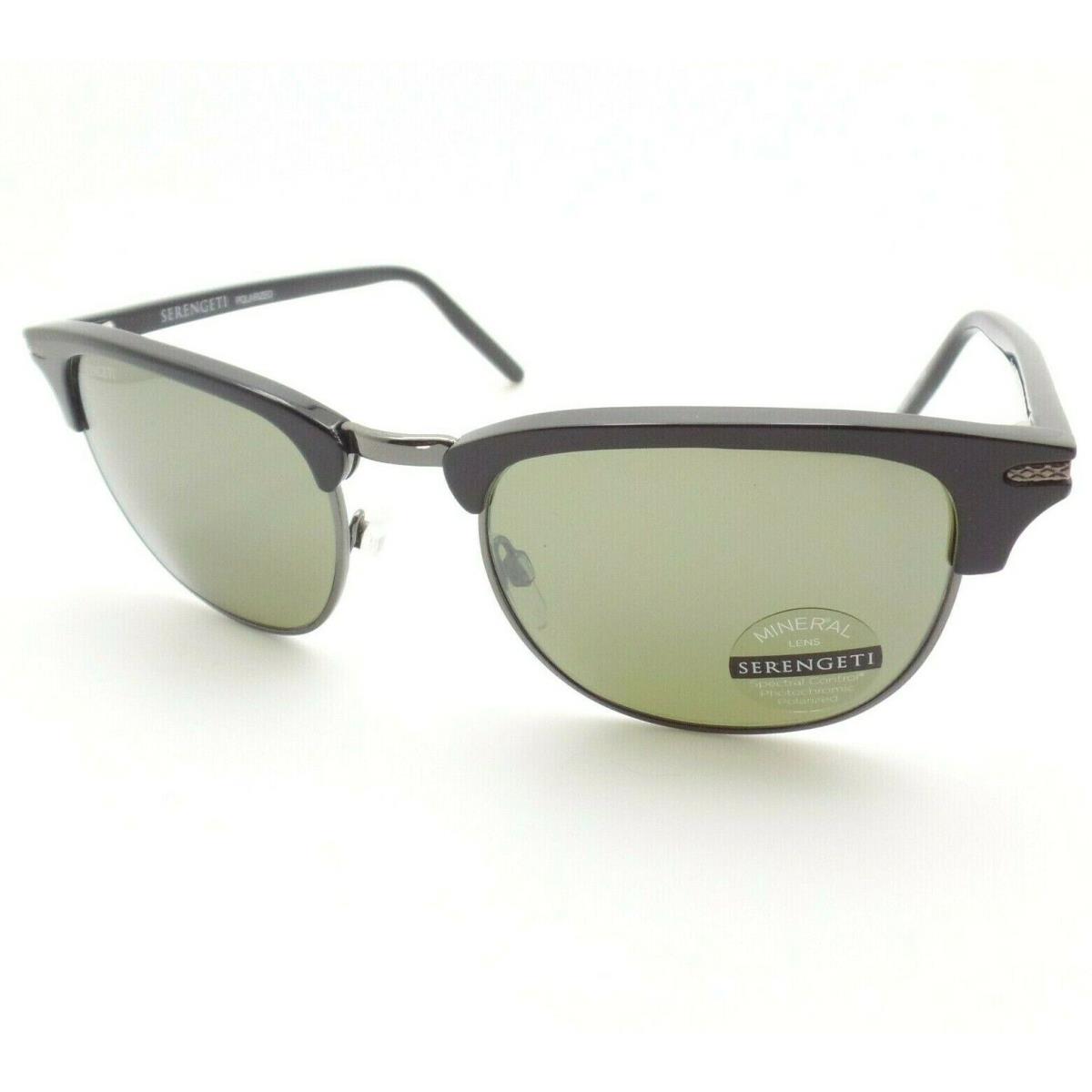 Serengeti Alray Shiny Black Gunmetal 8943 55 Polarized Sunglasses