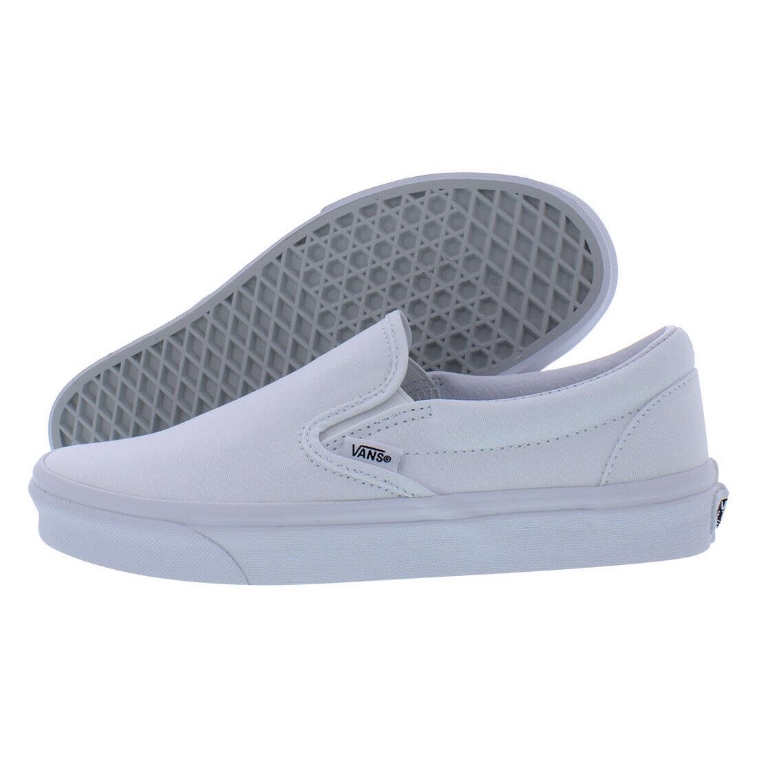 Vans Classic Slip On Unisex Shoes Size 10.5 Color: True White