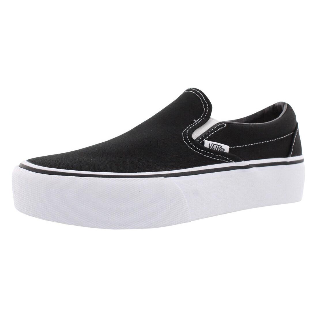 Vans Classic Slip-on Platform Unisex Shoes Size 5 Color: Black