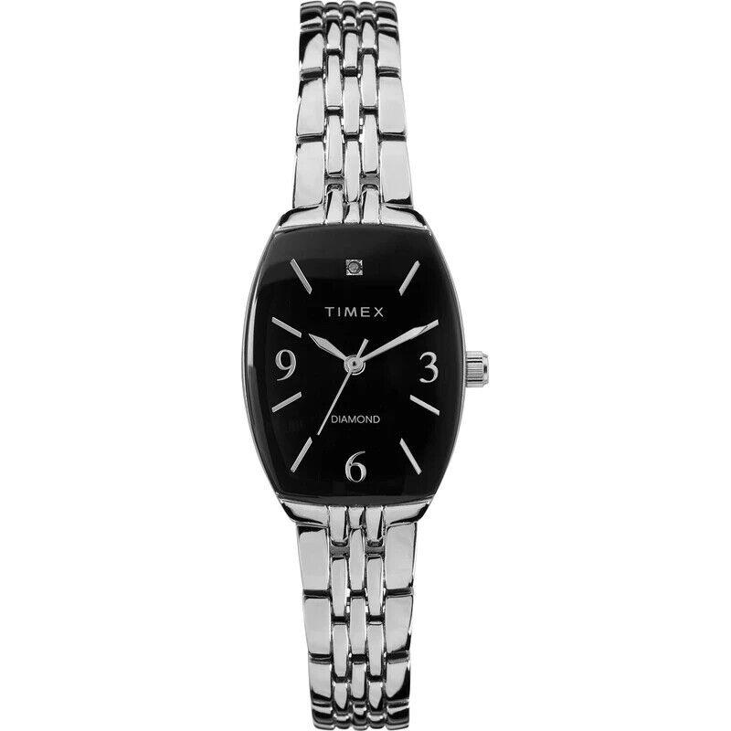 Timex TW2T50000 Women`s Quartz Watch Silver Stainless Steel Band