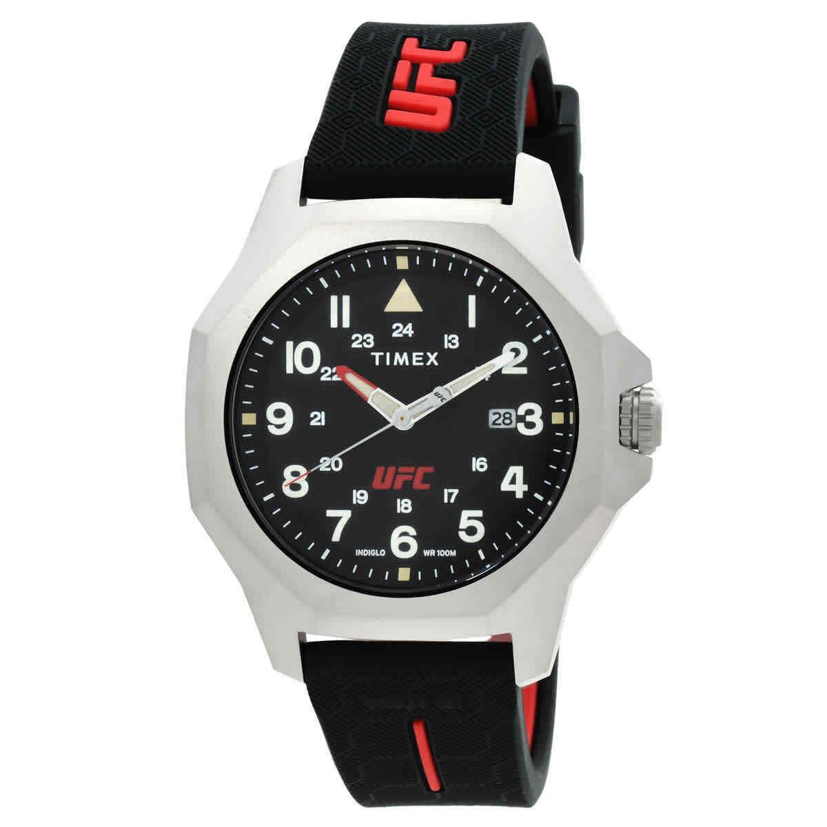 Timex Ufc Reveal Quartz Black Dial Men`s Watch TW2V85400JR