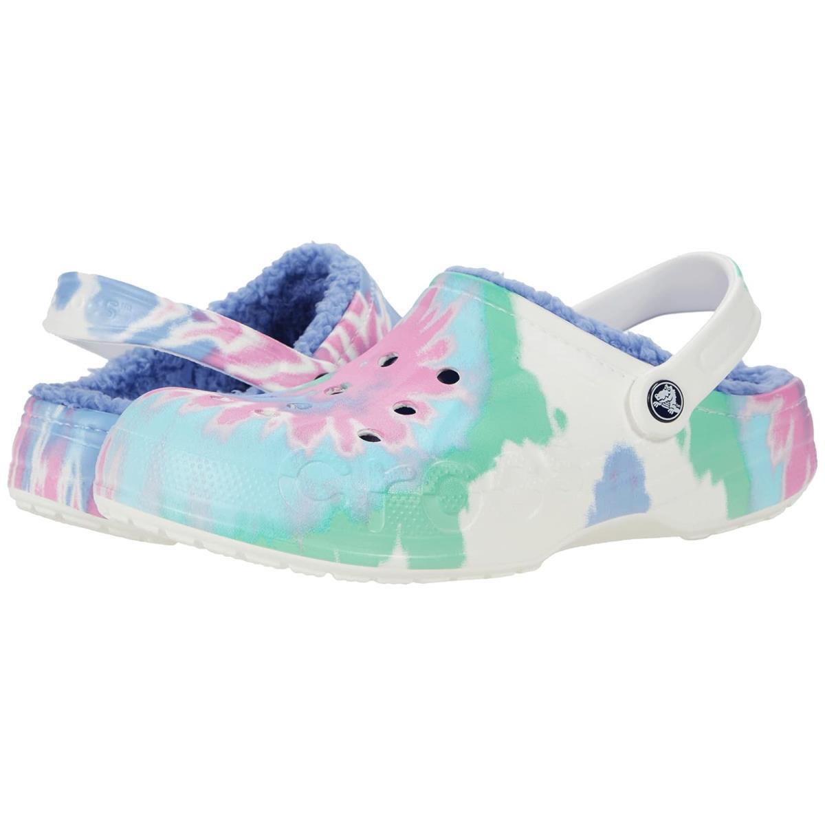 Unisex Clogs Crocs Baya Lined Tie-dye Graphic Clog