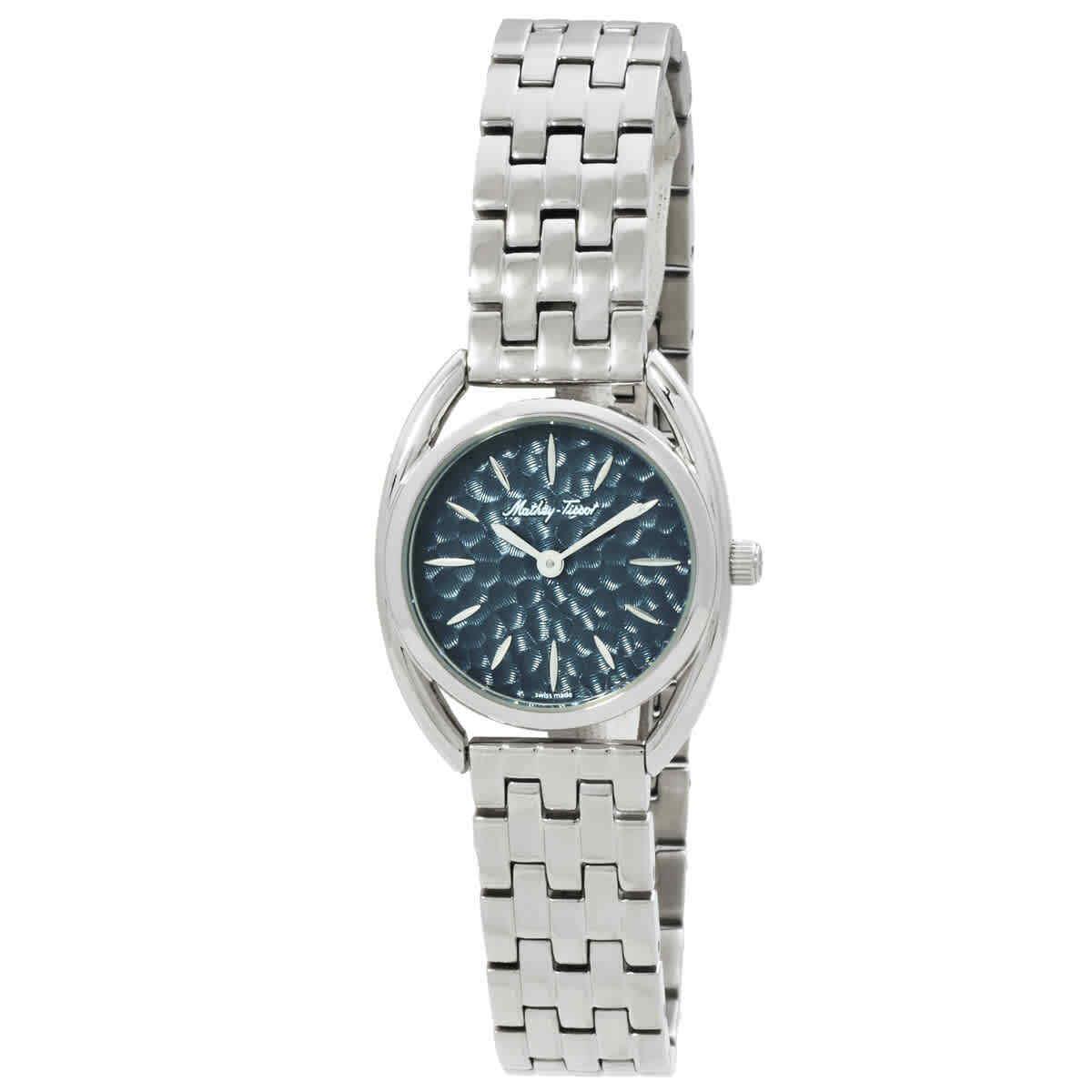 Mathey-tissot Saphira Quartz Blue Dial Ladies Watch D933ABU