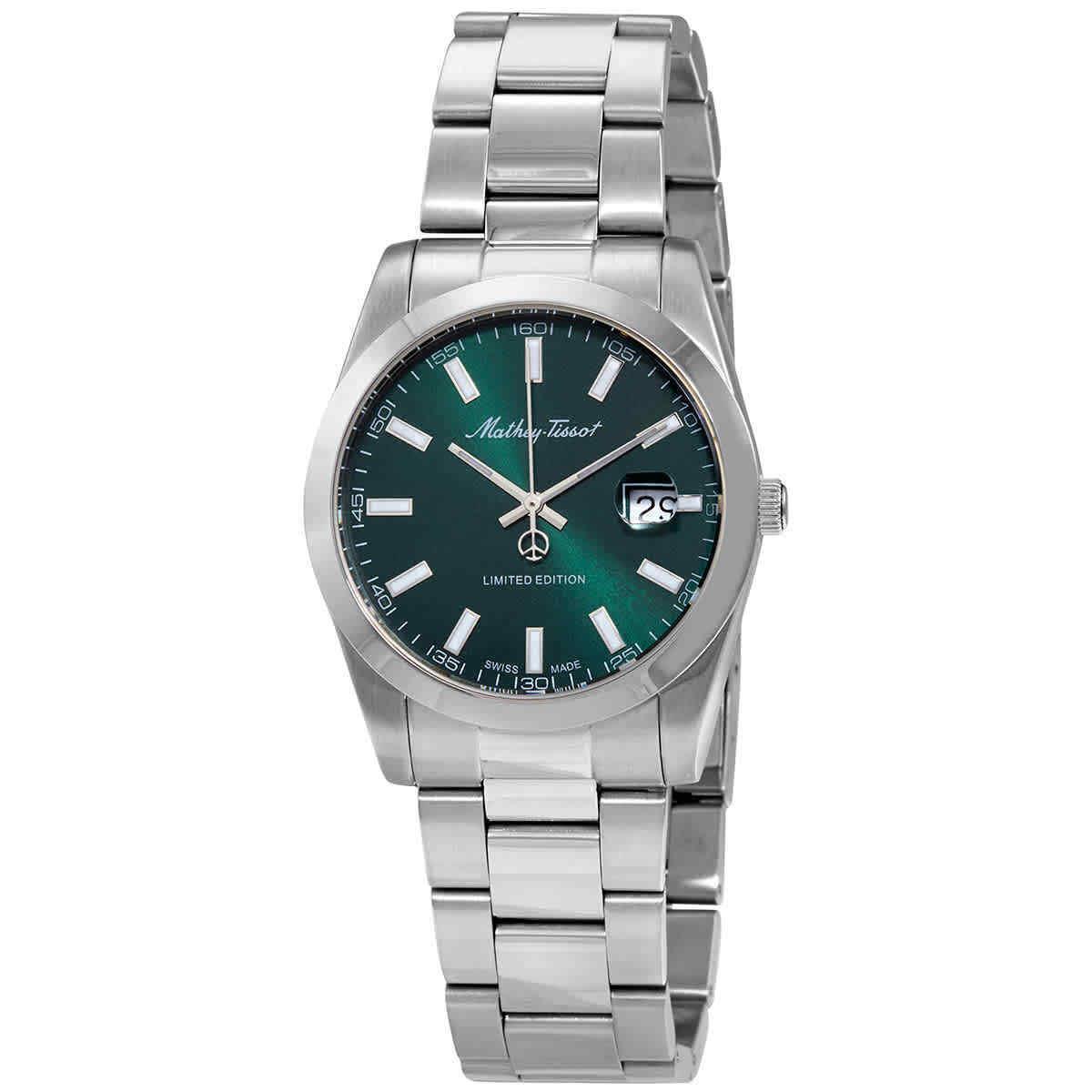 Mathey-tissot Mathy I LE Quartz Green Dial Men`s Watch H451VE