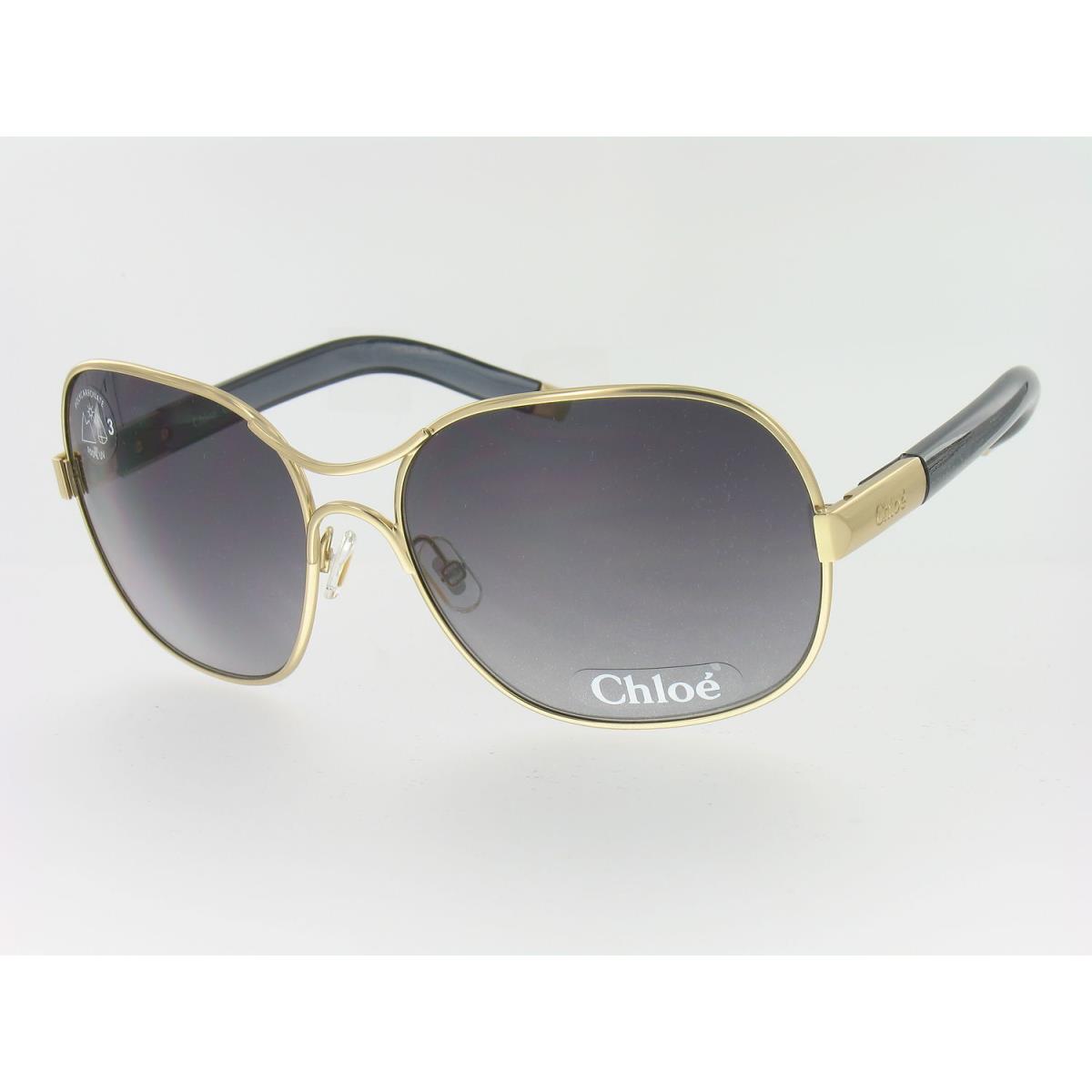 Chloe CL2208 C01 Gold Two Tone Womens Cat Eye Sunglasses