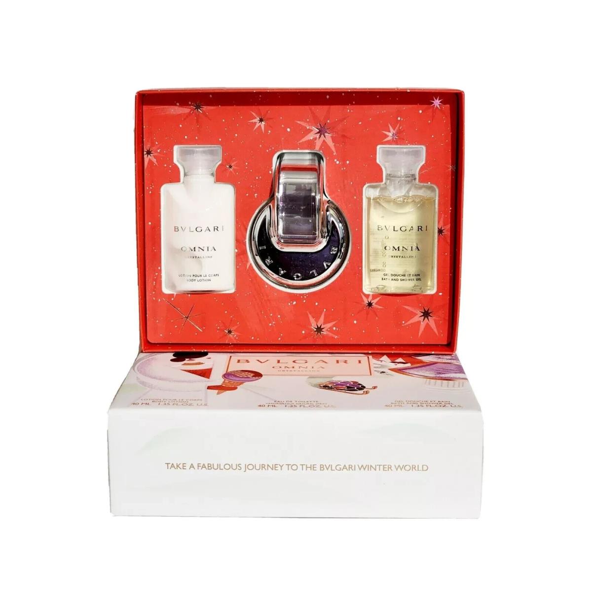 Bvlgari Omnia Crystalline Eau de Toilette 3PCS Gift Set