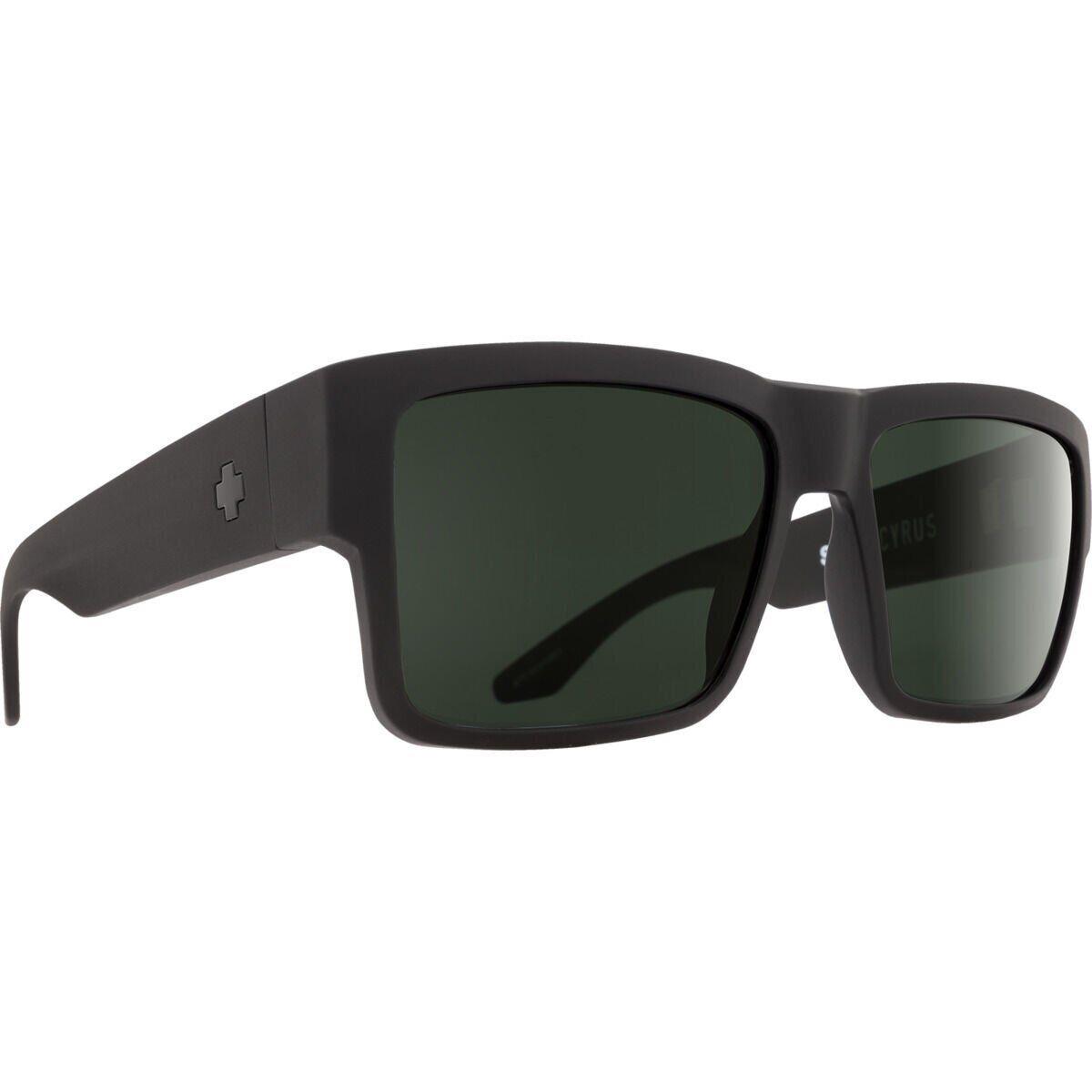 Spy Optics Men`s Cyrus Matte Black Sunglasses - Matte Black, Frame: Matte Black, Manufacture: Matte Black