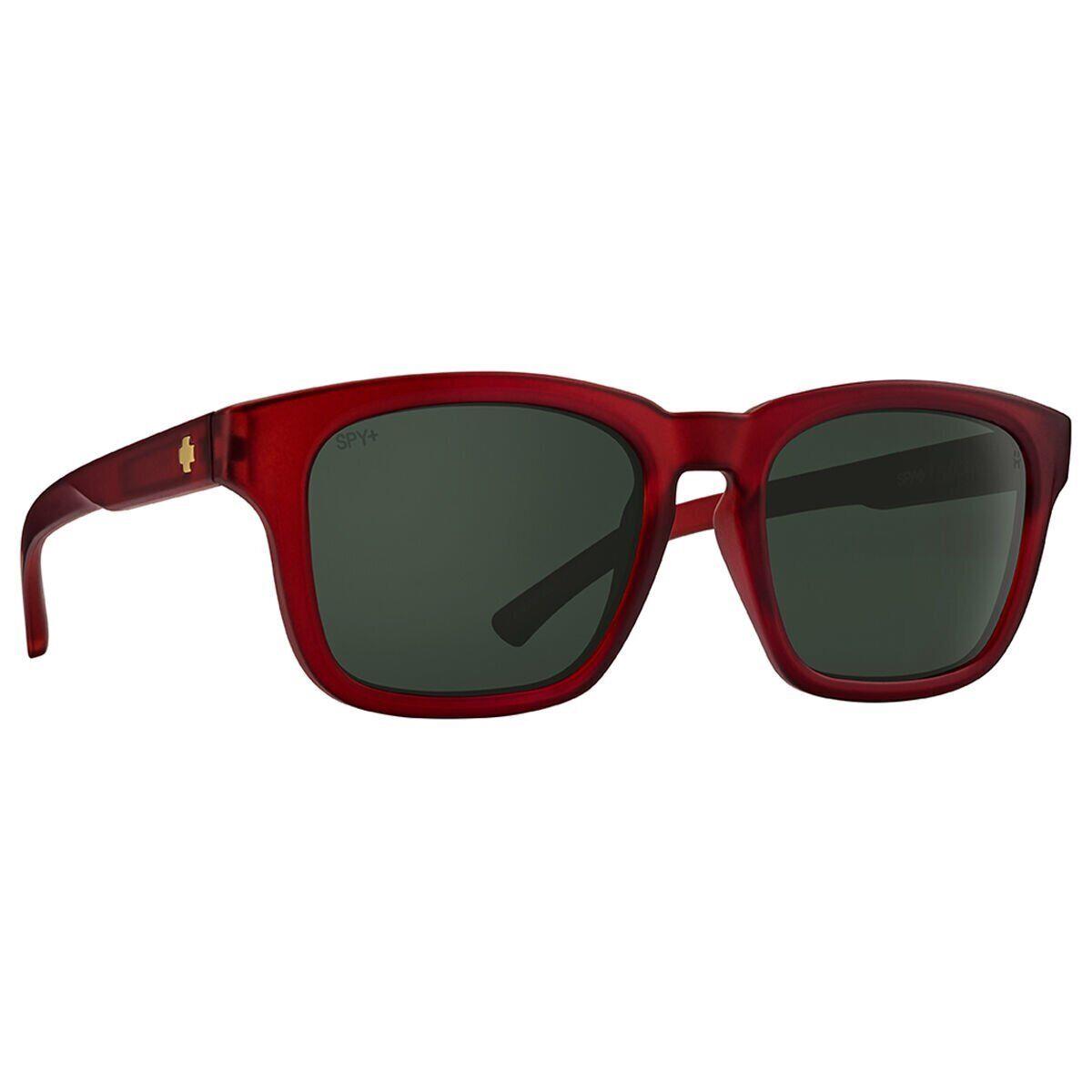 Spy Optics Men`s Saxony Matte Translucent Sienna Red Sunglasses - Matte Translucent Sienna Red, Frame: Matte Translucent Sienna Red, Manufacture: Matte Translucent Sienna Red