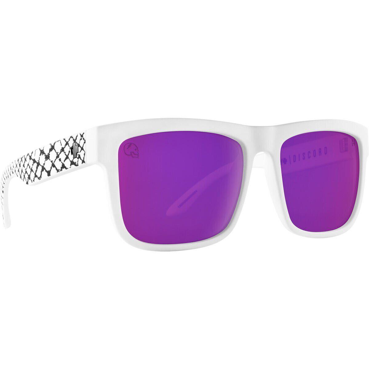 Spy Optics Men`s Discord Slayco Matte White Sunglasses