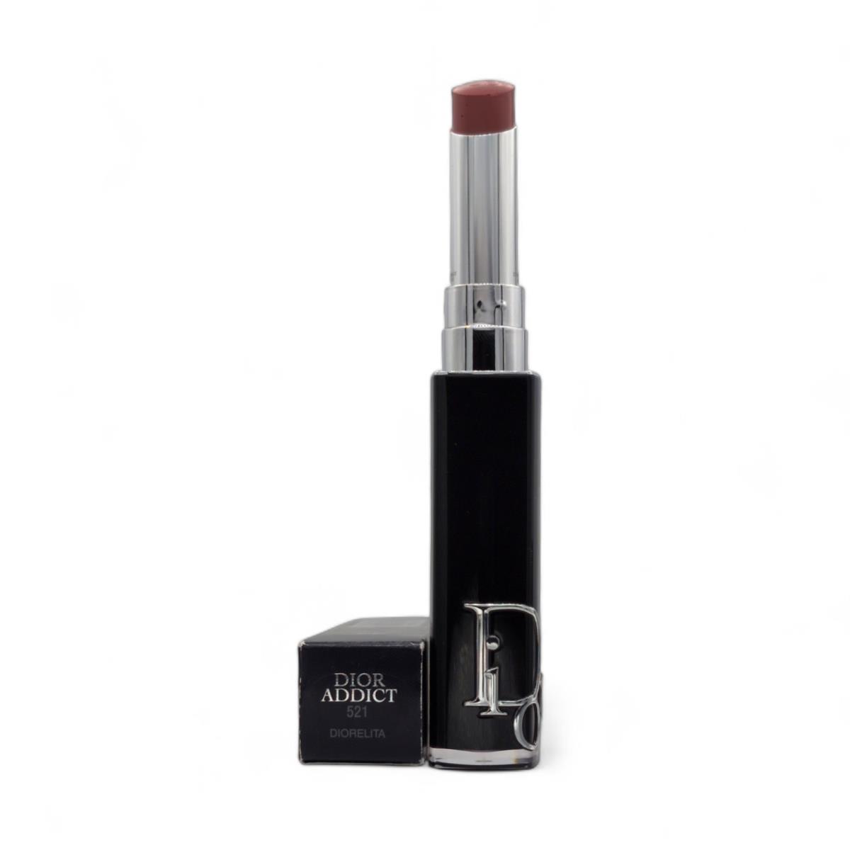 Dior Addict Rouge Brilliant Shine Lipstick Hydrating 0.11 oz Choose Shade 521 Diorelita