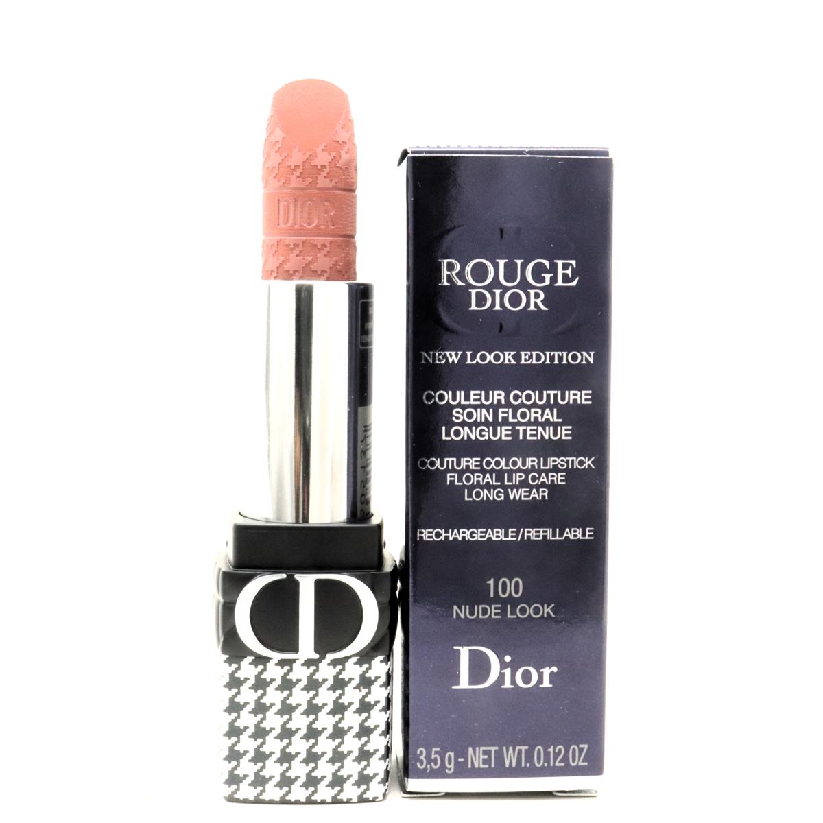 Dior Rouge Dior Couture Lipstick 0.12oz/3.5g 100 Nude Look Velvet (New Look)