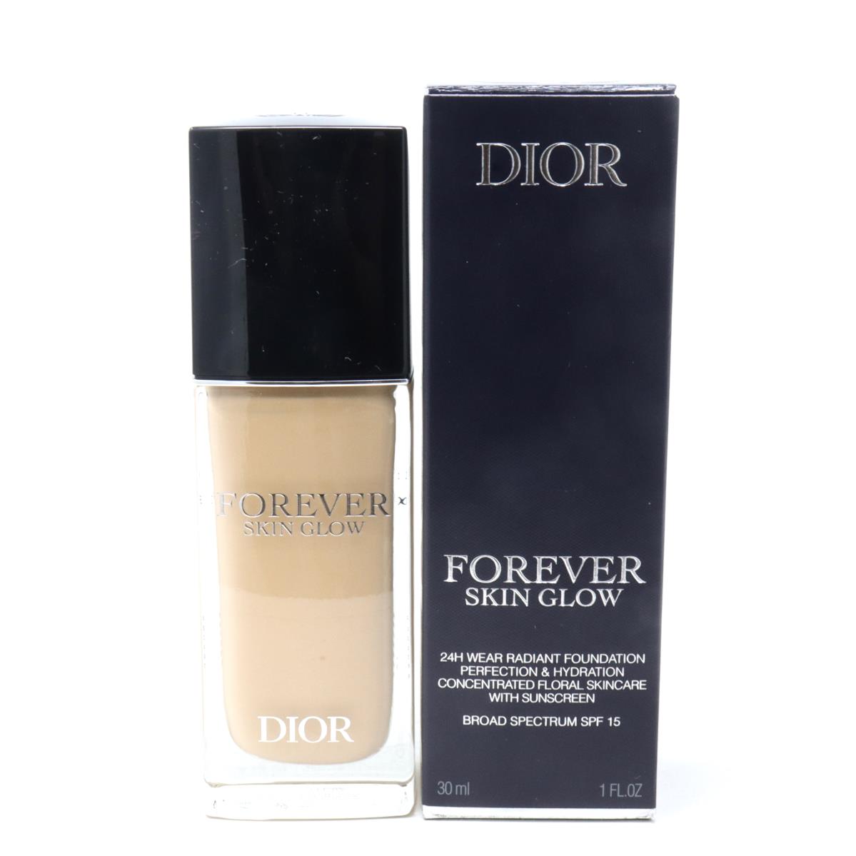 Dior Forever Skin Glow Hydrating Foundation 1.0oz/30ml 1.5W Warm/Glow SPF 15