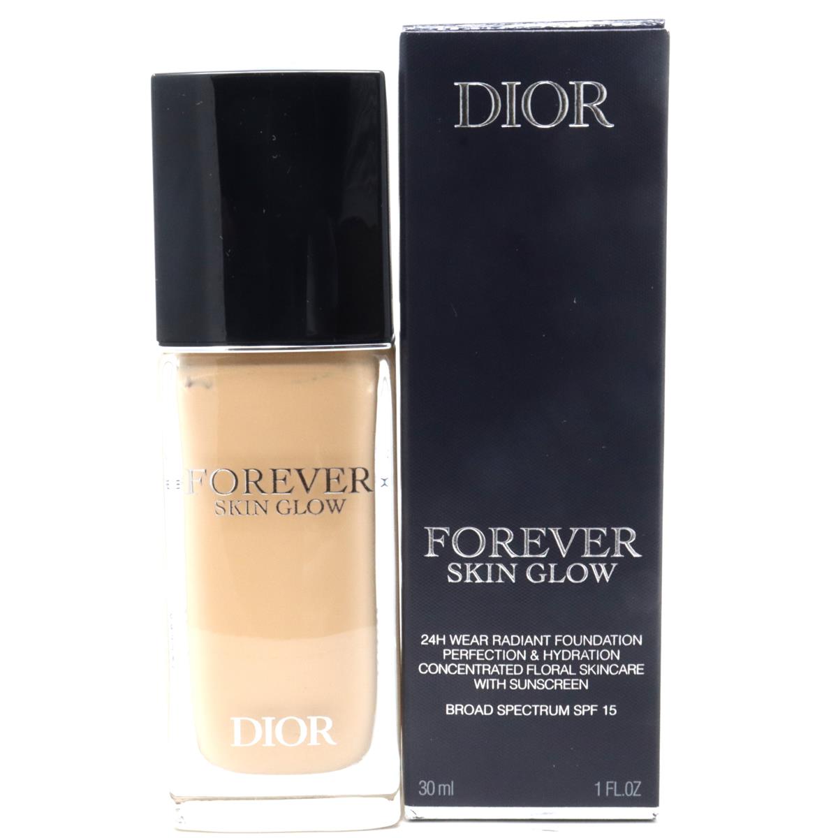 Dior Forever Skin Glow Hydrating Foundation 1.0oz/30ml 2WP Warm Peach/Glow SPF 15