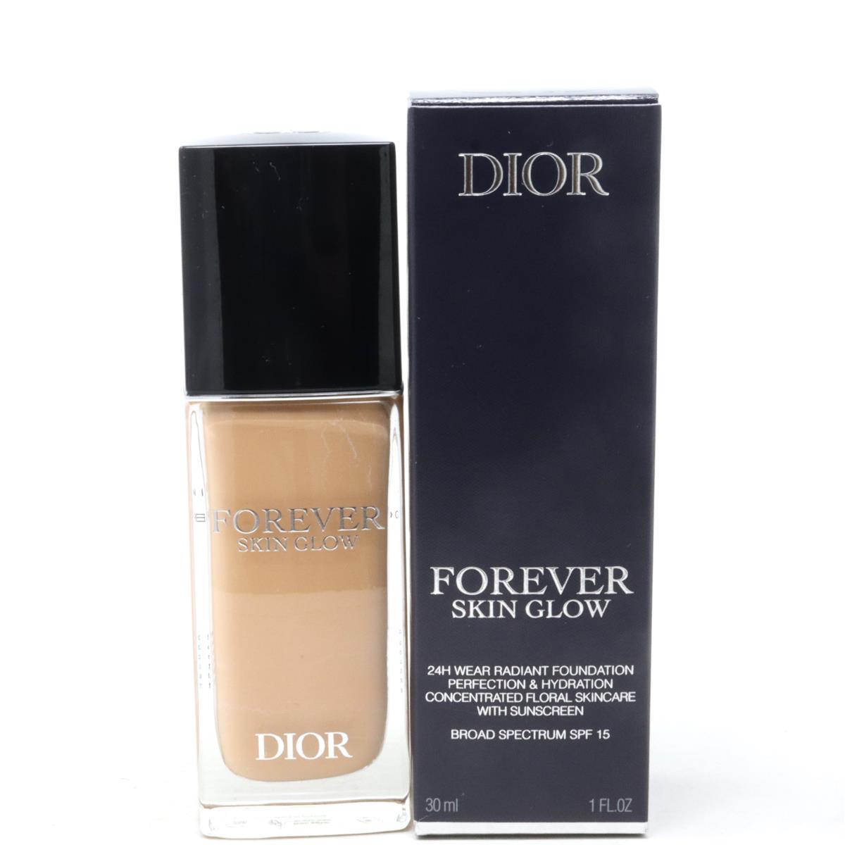 Dior Forever Skin Glow Hydrating Foundation 1.0oz/30ml 3WP Warm Peach/Glow SPF 15