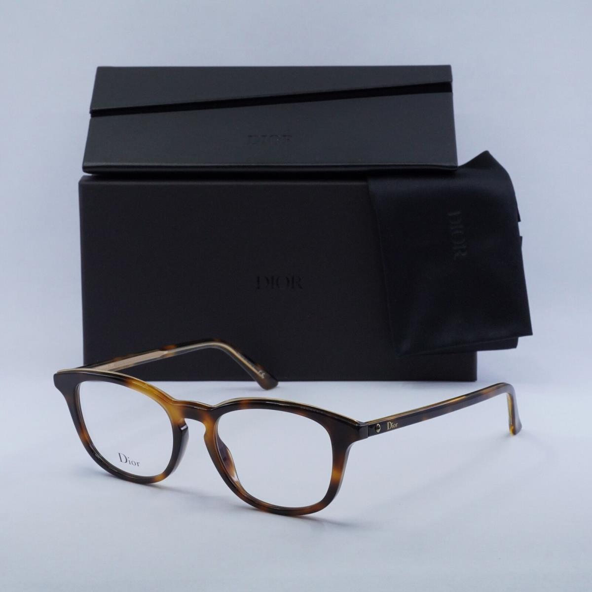 Dior Montaigne 40 0C9C 00 Havana Crystal 49mm Eyeglasses