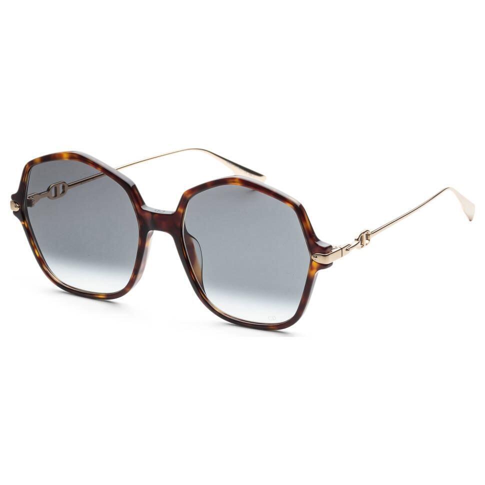 Dior Link 2 Tortoiseshell Brown Black Sunglasses w/ Gold Details