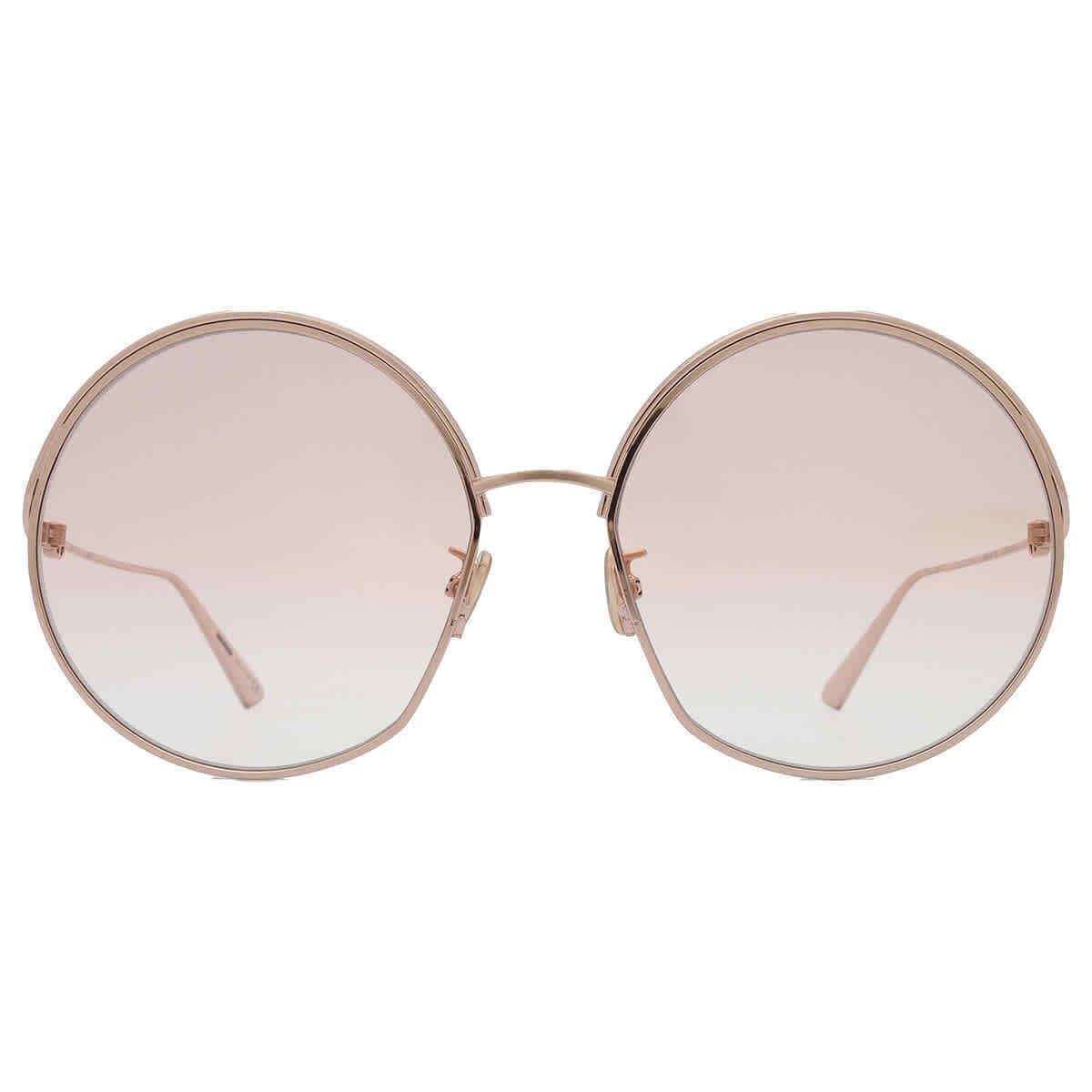 Dior Brown Round Ladies Sunglasses Everdior R1U CD4025UN 28F 61 Everdior R1U