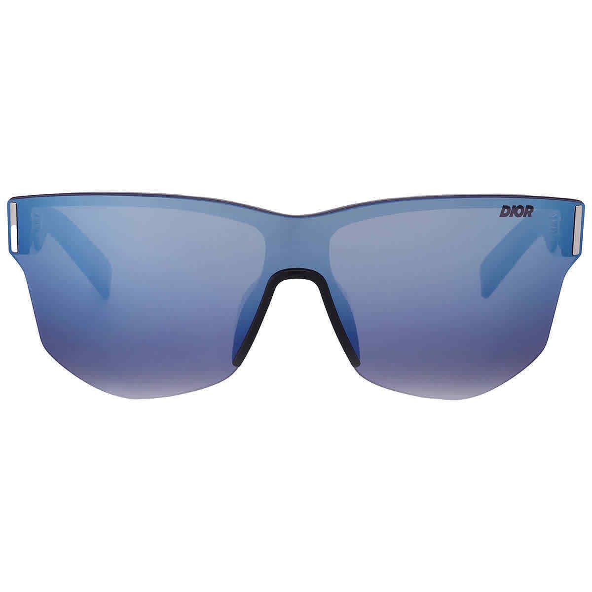 Dior Grey Blue Flash Shield Men`s Sunglasses Dioraddict DM40021U 01B 99