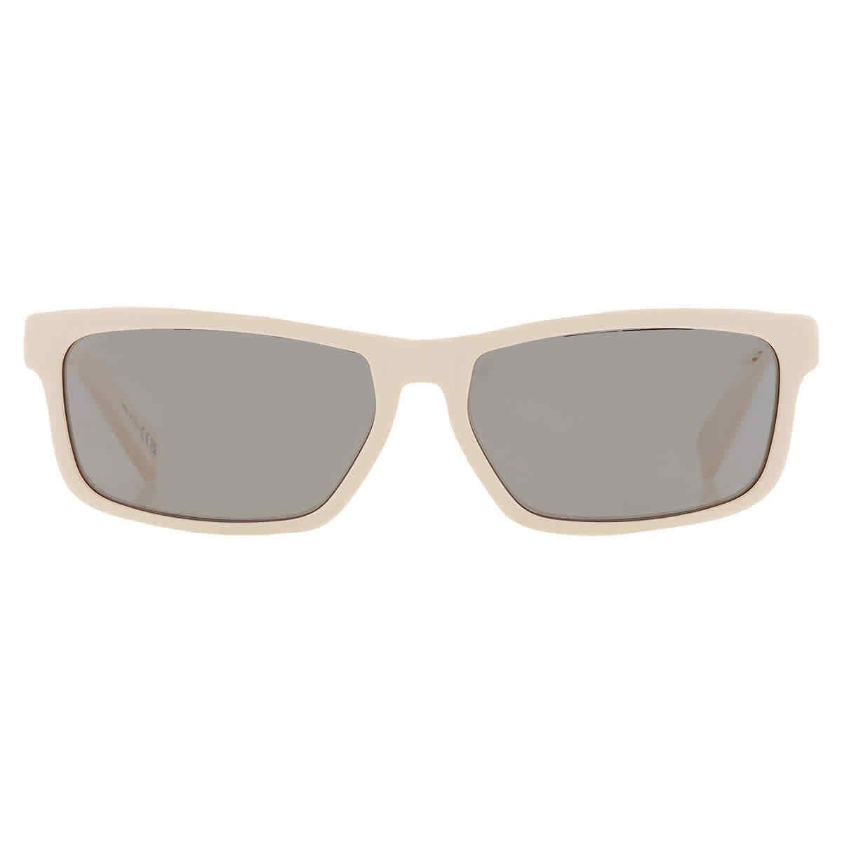 Dior Grey Rectangular Men`s Sunglasses Diorider S2U DM40058U 25C 57