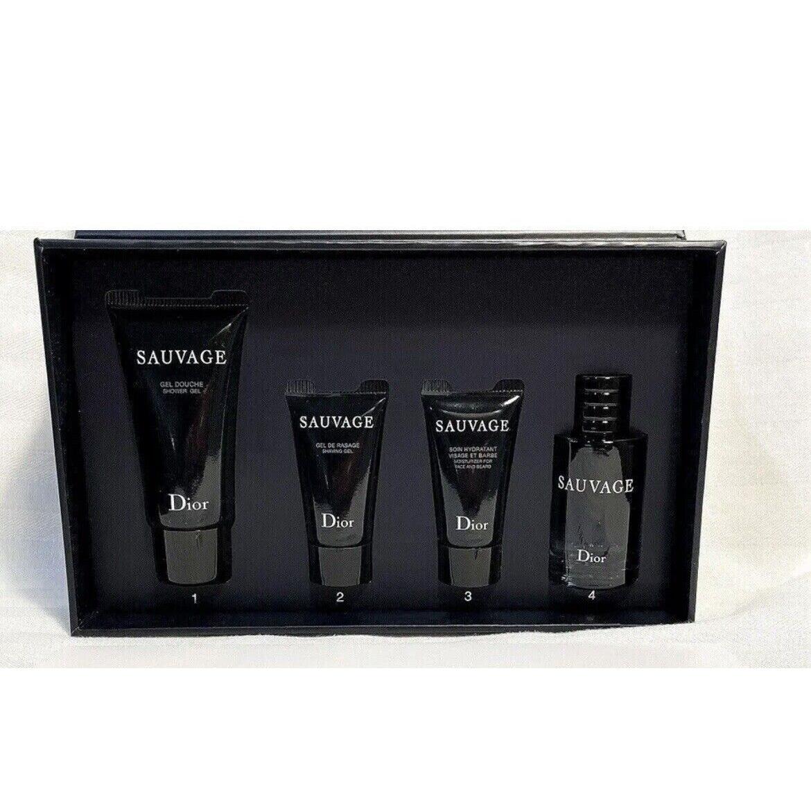 Dior Sauvage The Rituals Travel Mini 4 PC Gift Set Eau de Toilette Shower Gel