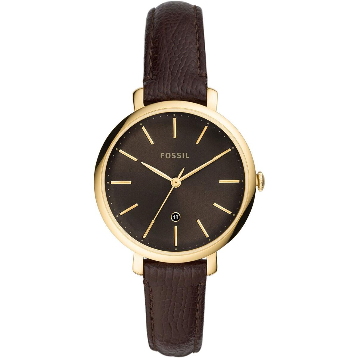 Fossil Women`s Jacqueline Brown Dial Watch - ES4969