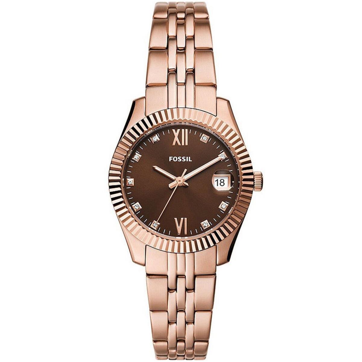 Fossil Women`s Scarlette Brown Dial Watch - ES5324