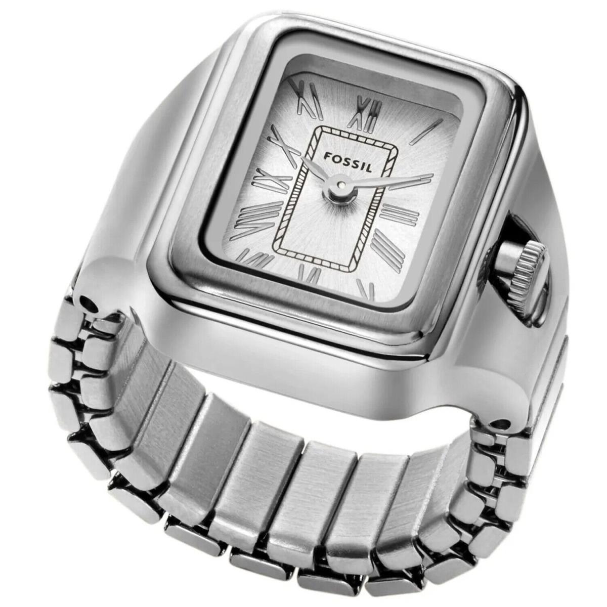 Fossil Women`s Raquel Watch Ring Silver Dial Watch - ES5344