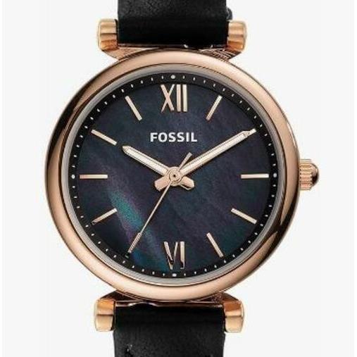 Fossil - Women`s Carlie Mini Quartz Stainless Steel Three-hand Watch Rose Gold