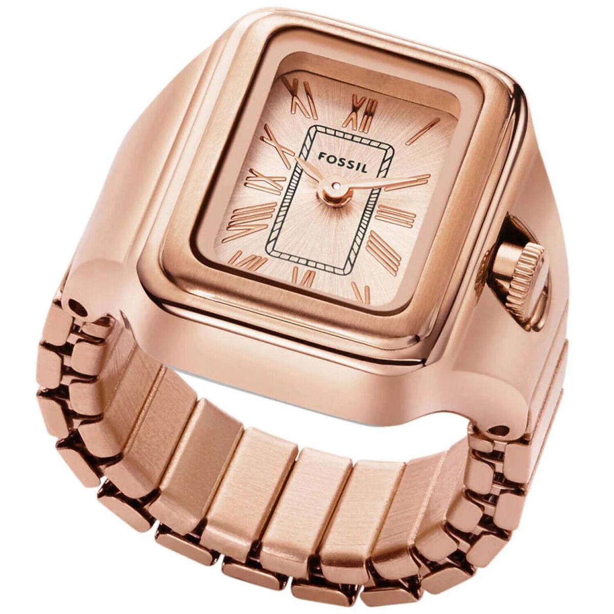 Fossil Women`s Raquel Watch Ring Rose Gold Dial Watch - ES5345