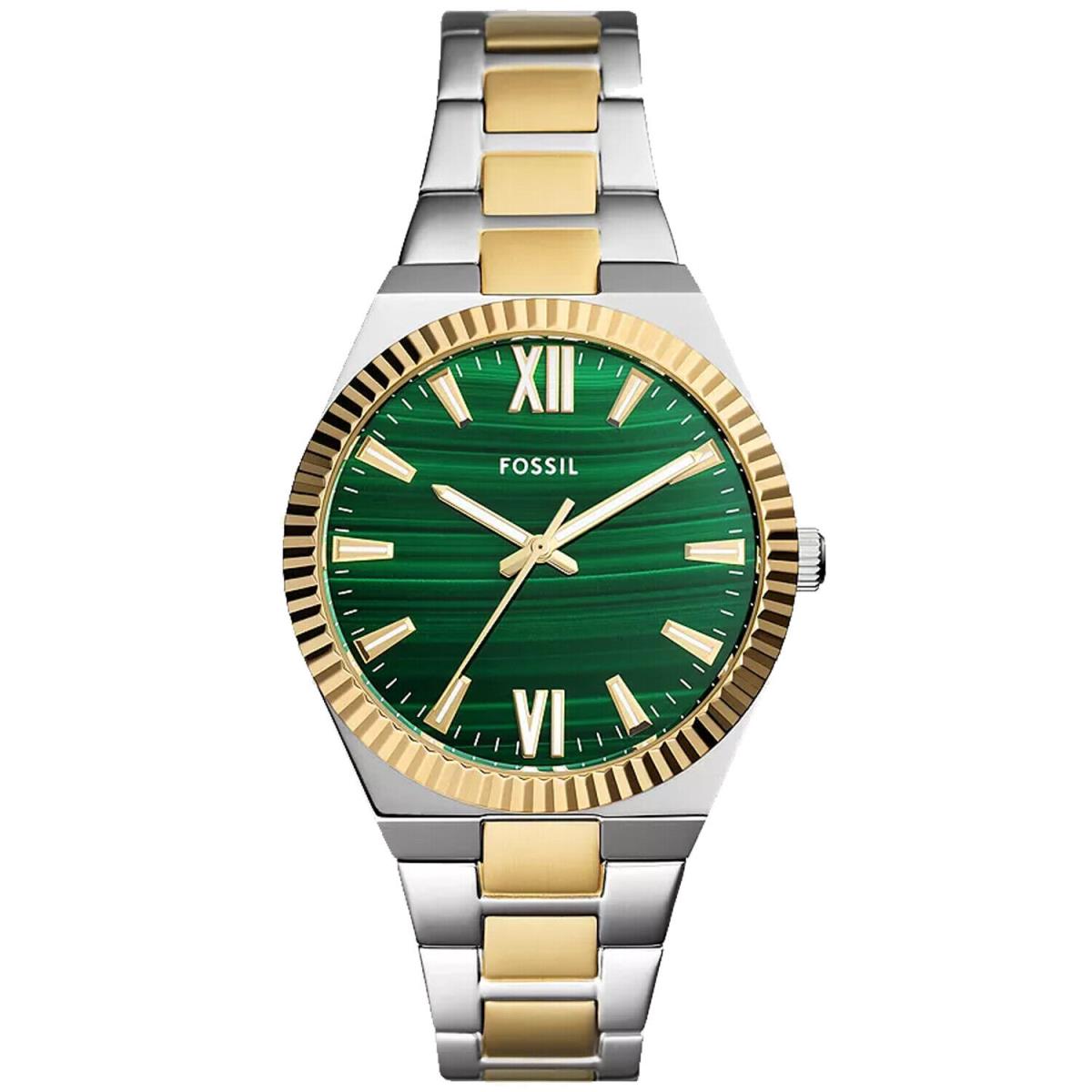 Fossil Women`s Scarlette Green Dial Watch - ES5334