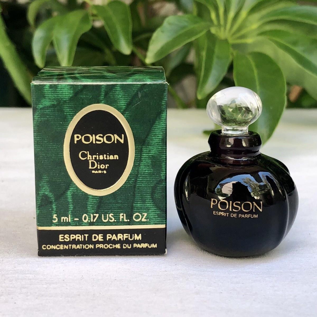 Miniature Vintage Poison Christian Dior Esprit De Parfum 5ml Mini Perfume