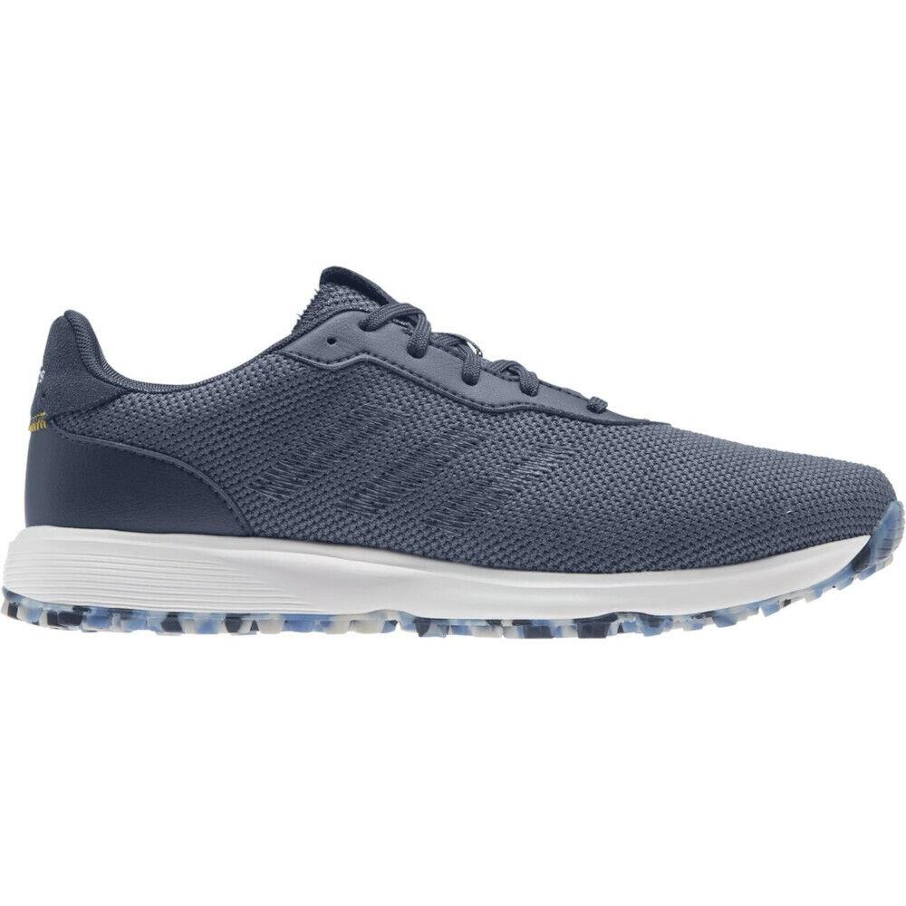 Mens Adidas S2G Spikeless 2021 Golf Shoes Crew Blue/navy/yellow Sz 9 W - Crew Blue / Crew Navy / Crew Yellow