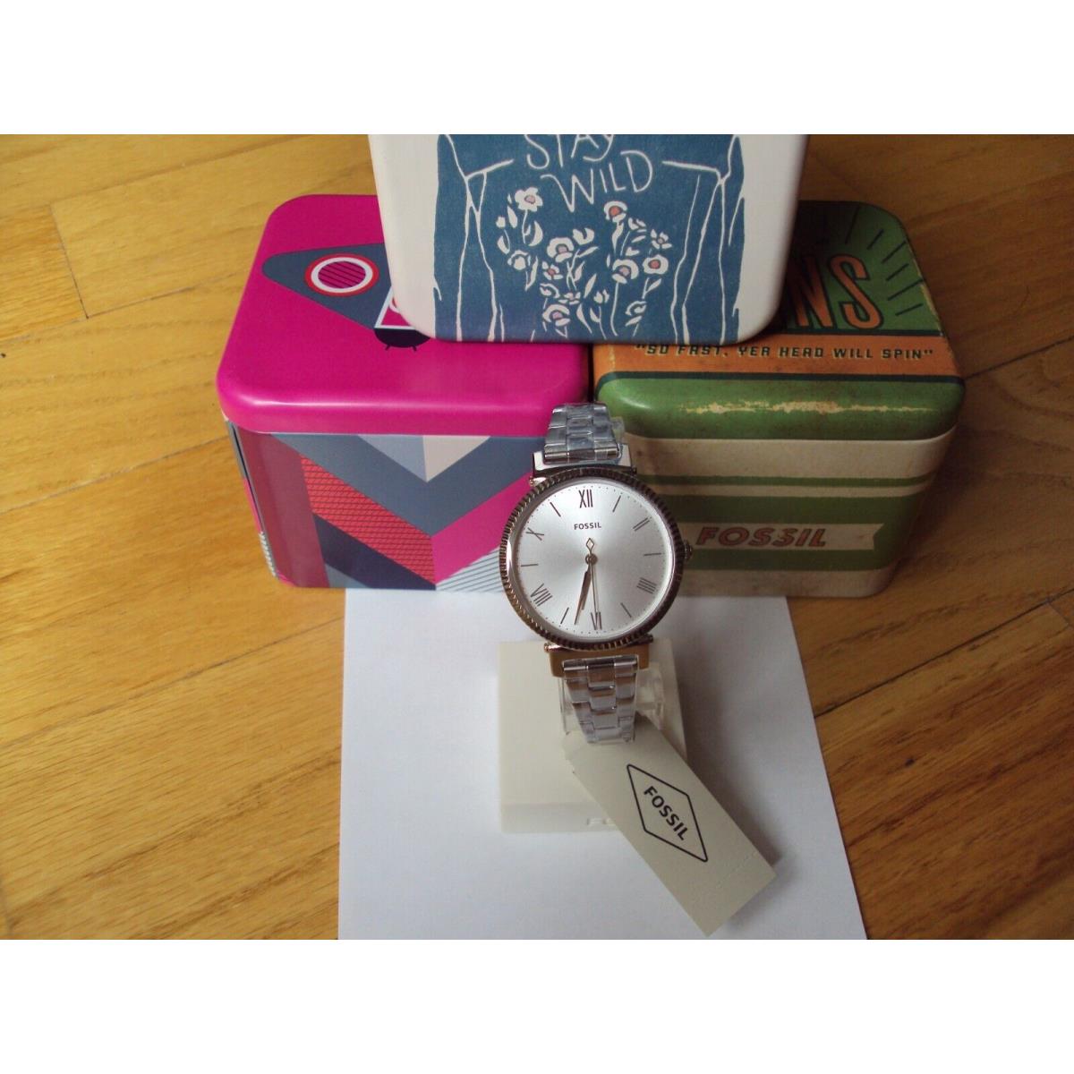 Fossil Women`s Daisy Three-hand Stainless Steel Watch ES4864