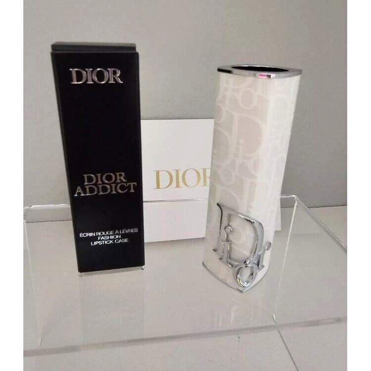 Dior Addict Lipstick Case White Canvas Limited Edition France