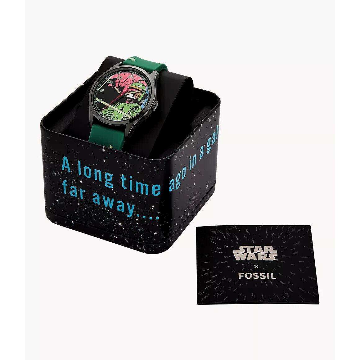 Fossil Special Edition Star Wars Boba Fett 3-Hand Green Silicone Watch