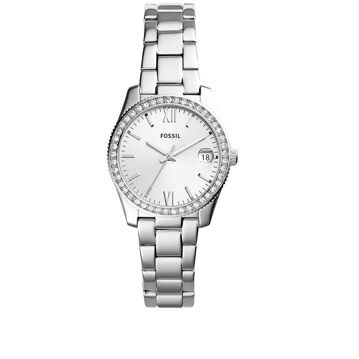 Fossil Women`s Scarlette Silver Dial Watch - ES4317