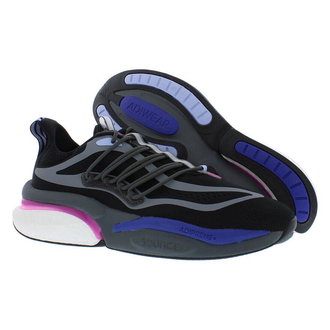 Adidas Alphaboost V1 Mens Shoes Size 12.5 Color: Core Black/lucid Fuchsia/blue - Core Black/Lucid Fuchsia/Blue Dawn, Main: Black