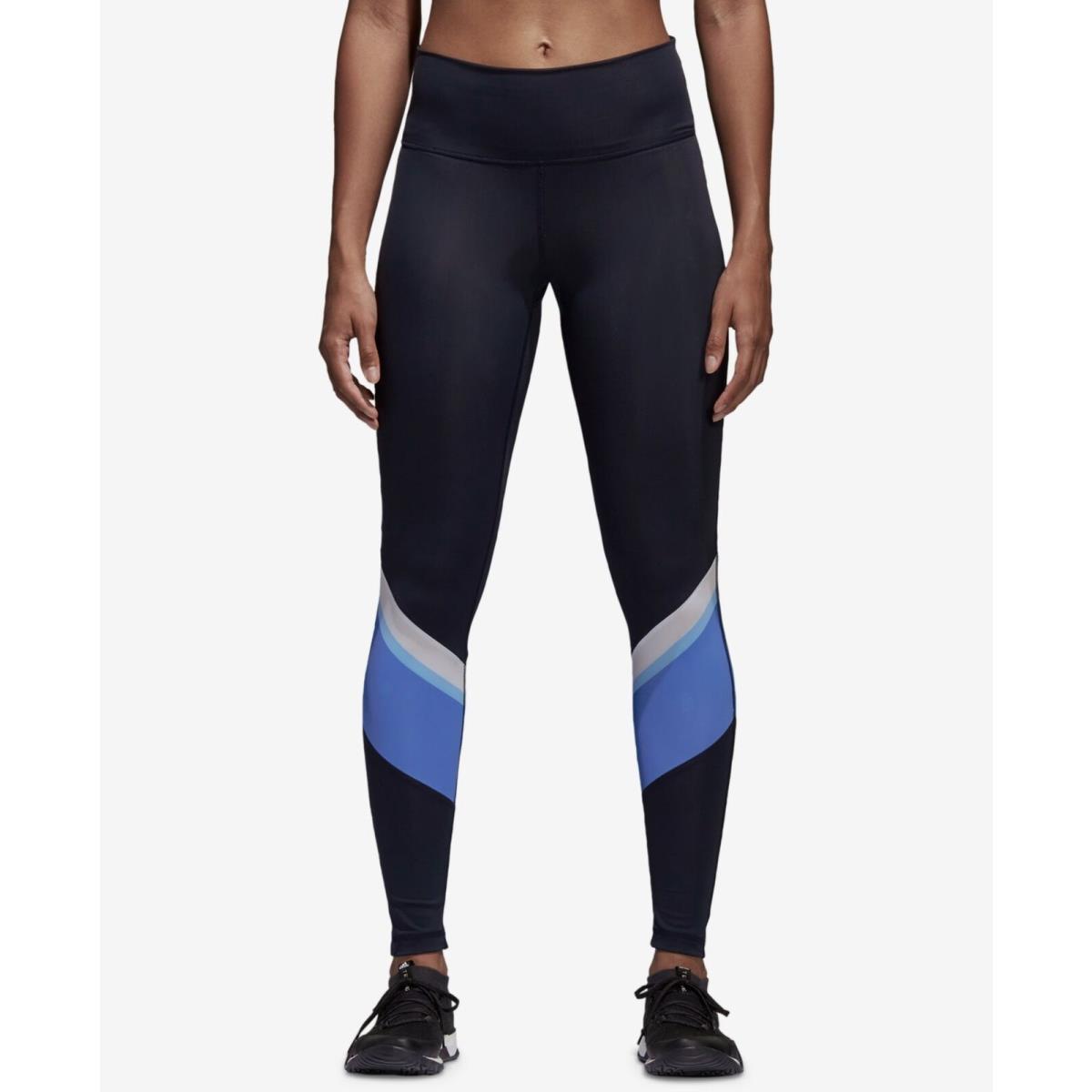 Adidas Womens Wanderlust Colorblocked High Waist Training Leggings Size:x-small