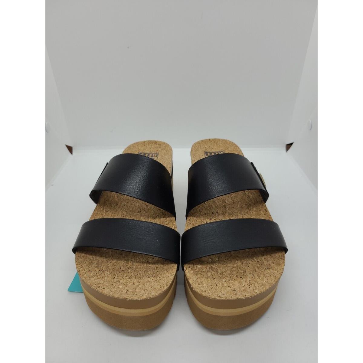 Reef Cushion Vista Hi Sandal - Black Size 8